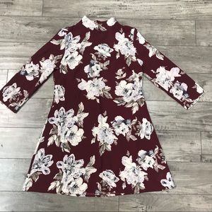 BLVD Mock Neck Dress